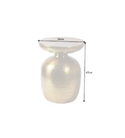Stolik Kawowy BRILANT 36 Cm W Kolorze złotym*Invicta Interior