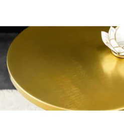 Stolik kawowy BRILANT 38 cm złoto czarny*Invicta Interior Hot