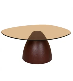 Stolik kawowy Brix Mylon 86 cm Burgundowy*LF-Design New