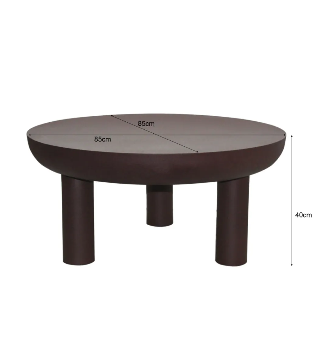 Stolik kawowy BRIX NIKO 85 cm brązowy*LF-Design Hot