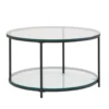 Stolik kawowy CALVIA 80 cm transparentny*WOHNLING, GERMANY Clearance