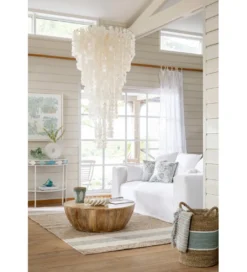 Stolik kawowy CAMILLE 88 cm drewno mango naturalny*J-Line Discount