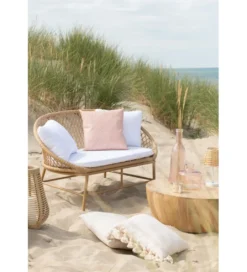 Stolik kawowy CAMILLE 88 cm drewno mango naturalny*J-Line Discount