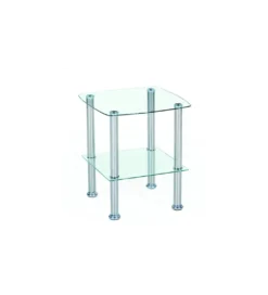 Stolik kawowy CANARIA 45 cm transparentny*Halmar Best