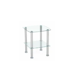 Stolik kawowy CANARIA 45 cm transparentny*Halmar Best