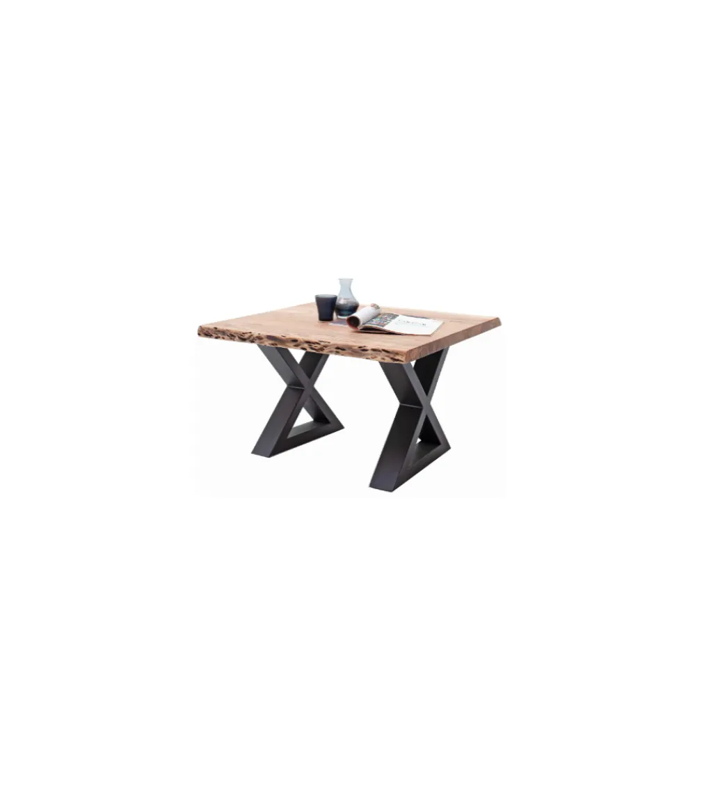 Stolik kawowy CARTAGENA 75 cm drewno akacja*MCA New