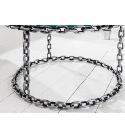 Stolik kawowy CATENA 65 cm srebrny*Invicta Interior Clearance