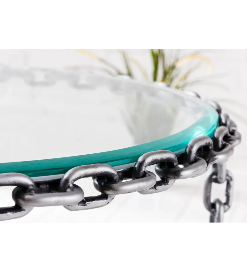 Stolik kawowy CATENA 65 cm srebrny*Invicta Interior Clearance