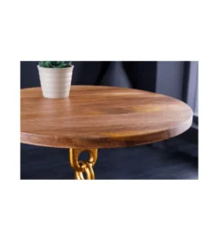Stolik kawowy CATENA II  38 cm złoty*Invicta Interior Outlet
