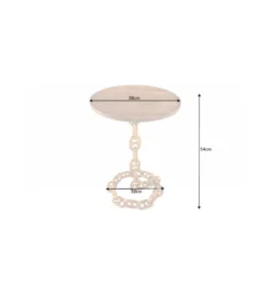 Stolik kawowy CATENA II  38 cm złoty*Invicta Interior Outlet