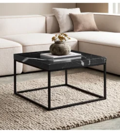 Stolik kawowy CAZANAD 60 cm w optyce marmuru*WOHNLING, GERMANY Online
