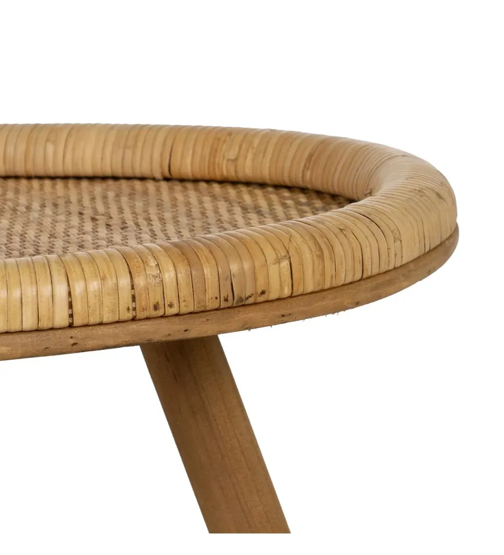 Stolik kawowy CENTRO 90 cm ratan*Zona-Design Discount