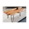 Stolik kawowy CESME 100 cm drewno akacja*Invicta Interior Clearance