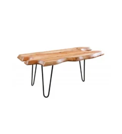 Stolik kawowy CESME 100 cm drewno akacja*Invicta Interior Clearance