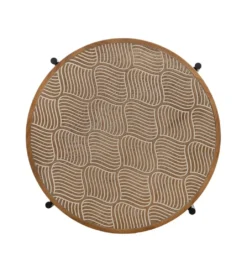 Stolik kawowy CHERAN 69 cm naturalny czarny*Zona-Design Online