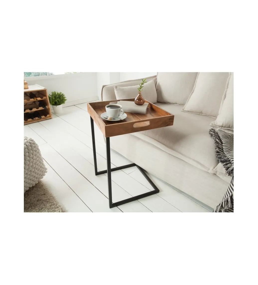 Stolik kawowy Ciano 40 cm Akacja*Invicta Interior Online