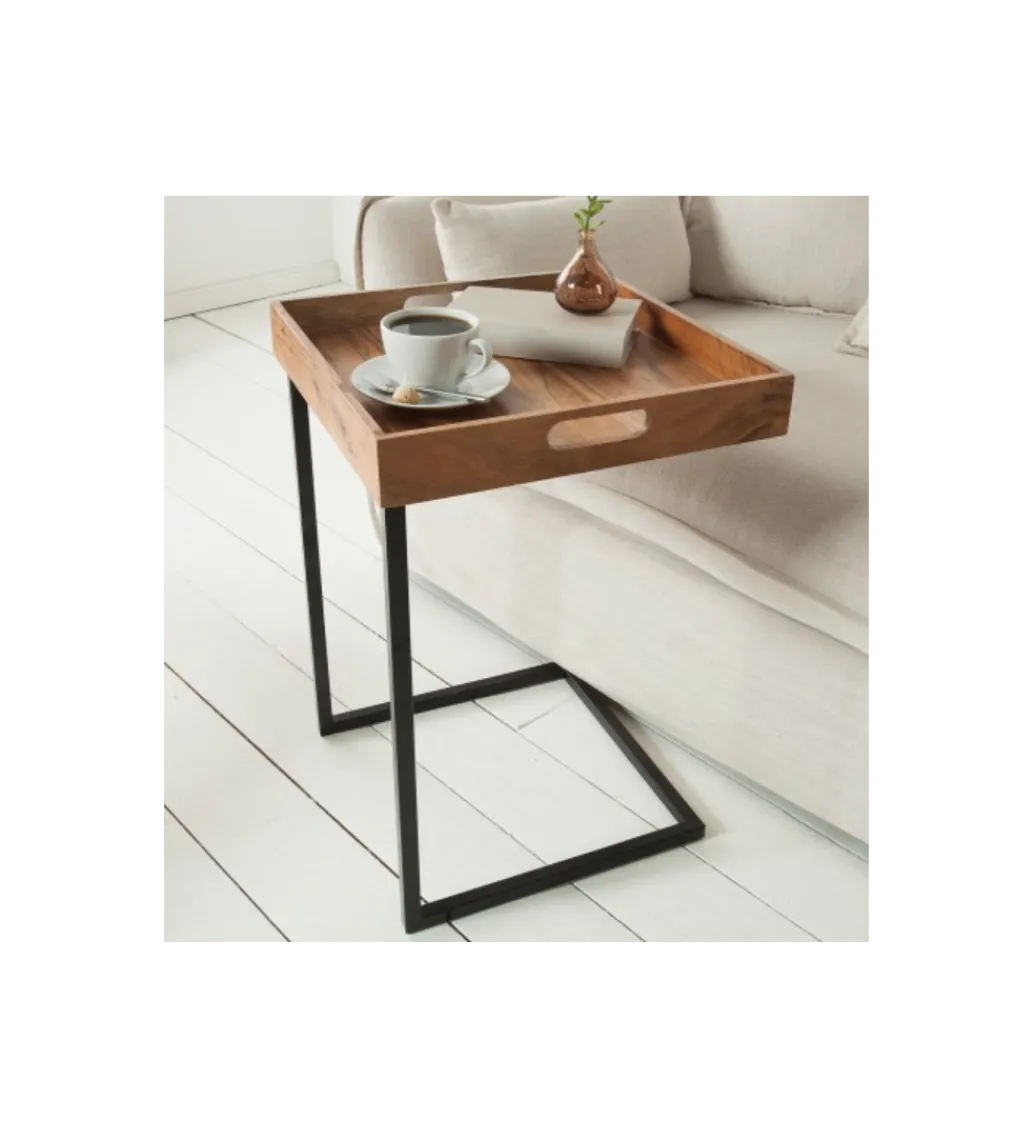 Stolik kawowy Ciano 40 cm Akacja*Invicta Interior Online