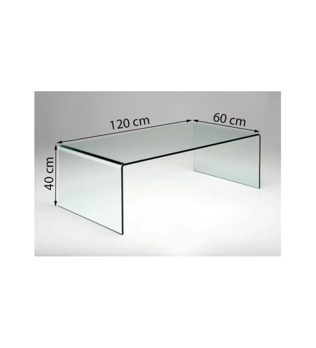 Stolik kawowy Clear Club Basic 120 cm x 40 cm*KARE Outlet