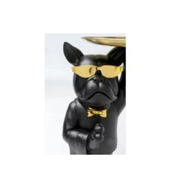Stolik kawowy COOL BULLDOG TRAY 34 cm czarny*KARE New