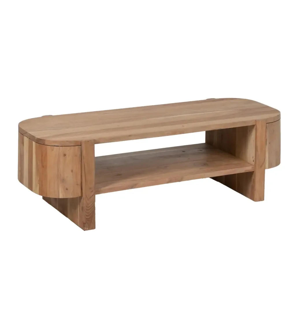 Stolik kawowy CREEL 120 cm drewno akacja*Zona-Design Online