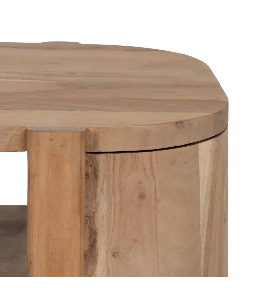 Stolik kawowy CREEL 120 cm drewno akacja*Zona-Design Online