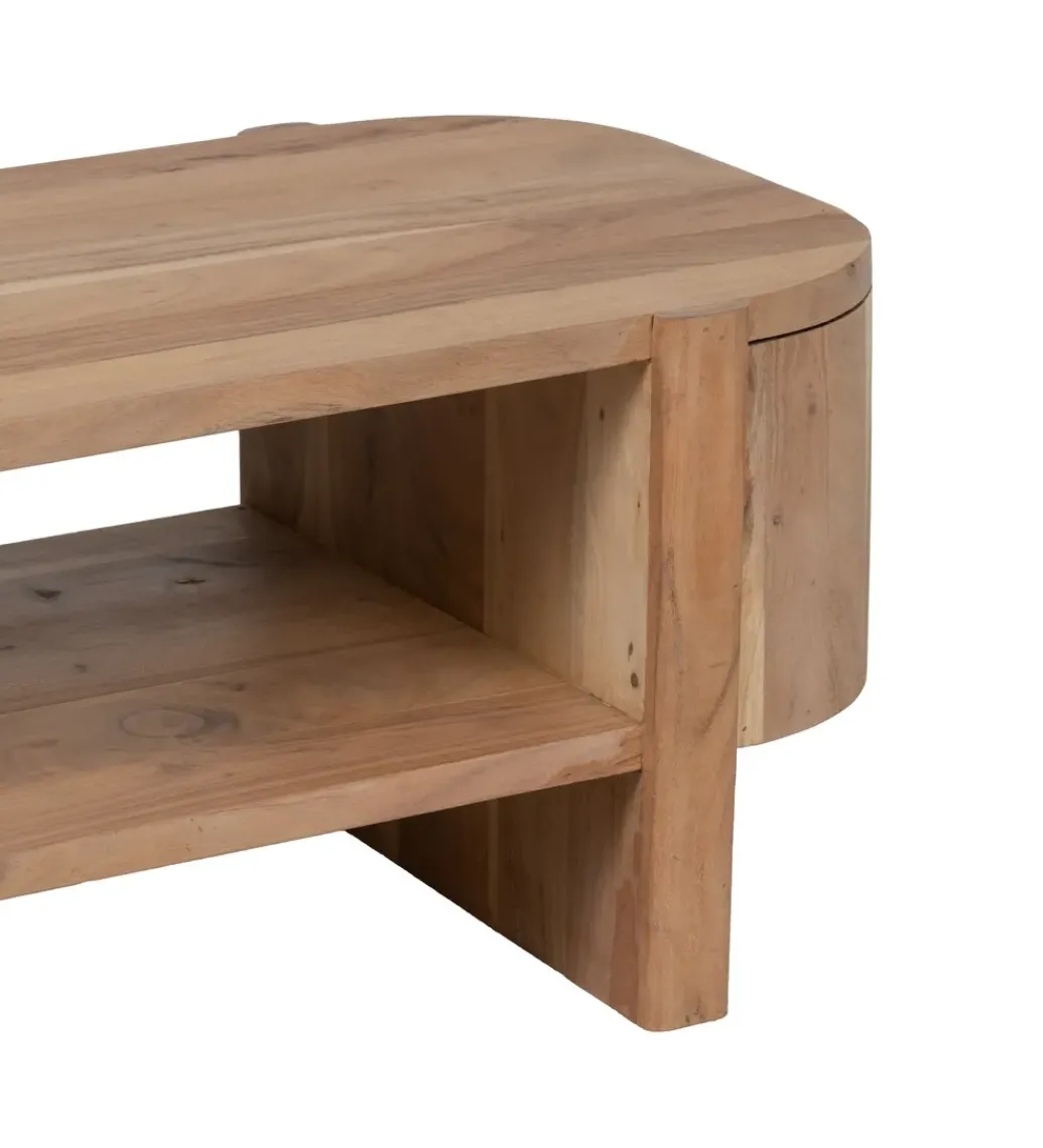 Stolik kawowy CREEL 120 cm drewno akacja*Zona-Design Online