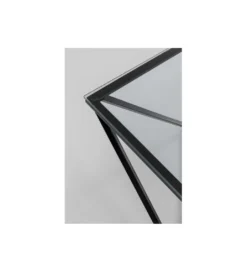 Stolik kawowy CRISTALLO 80 cm x 80 cm czarny*KARE