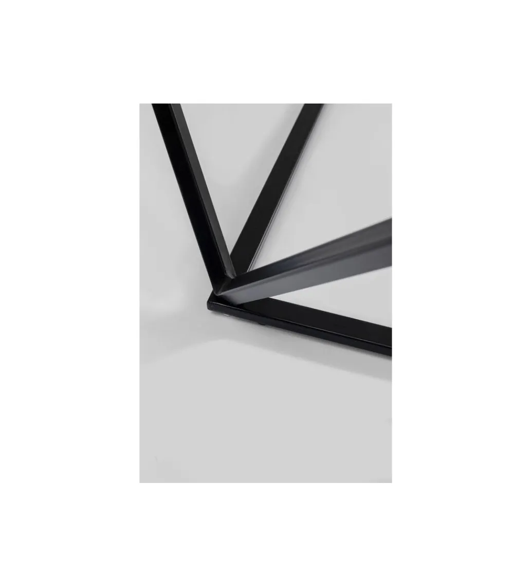 Stolik kawowy CRISTALLO 80 cm x 80 cm czarny*KARE