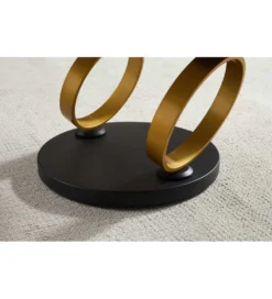 Stolik kawowy DANCING RINGS 135 cm ceramika w optyce marmuru*Invicta Interior Clearance