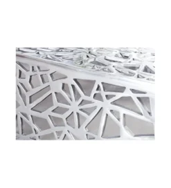 Stolik kawowy DELICADO Abstract 60 cm srebrny*Invicta Interior Discount