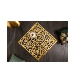 Stolik kawowy DELICADO Abstract 60 cm złoty*Invicta Interior Clearance