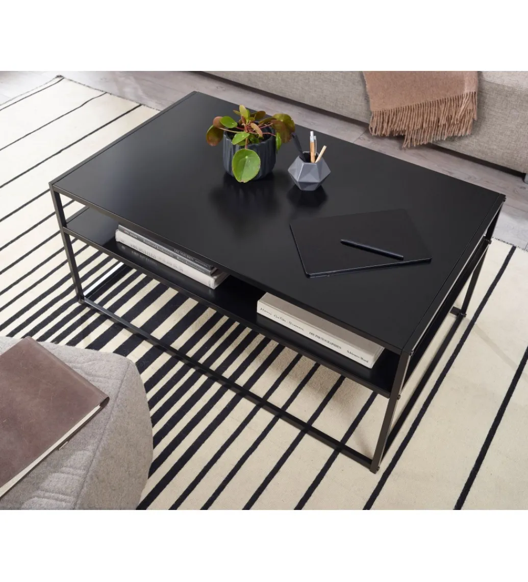 Stolik kawowy DEMIT 100 cm czarny*WOHNLING, GERMANY Best