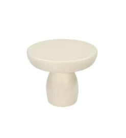 Stolik kawowy DENU 50 cm w kolorze kości słoniowej*LF-Design New