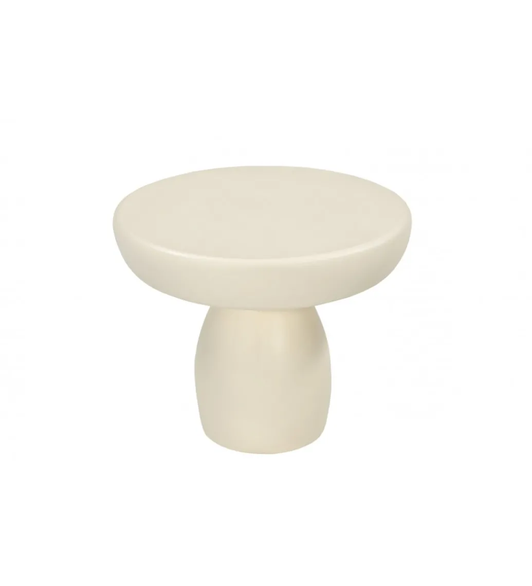Stolik kawowy DENU 50 cm w kolorze kości słoniowej*LF-Design New