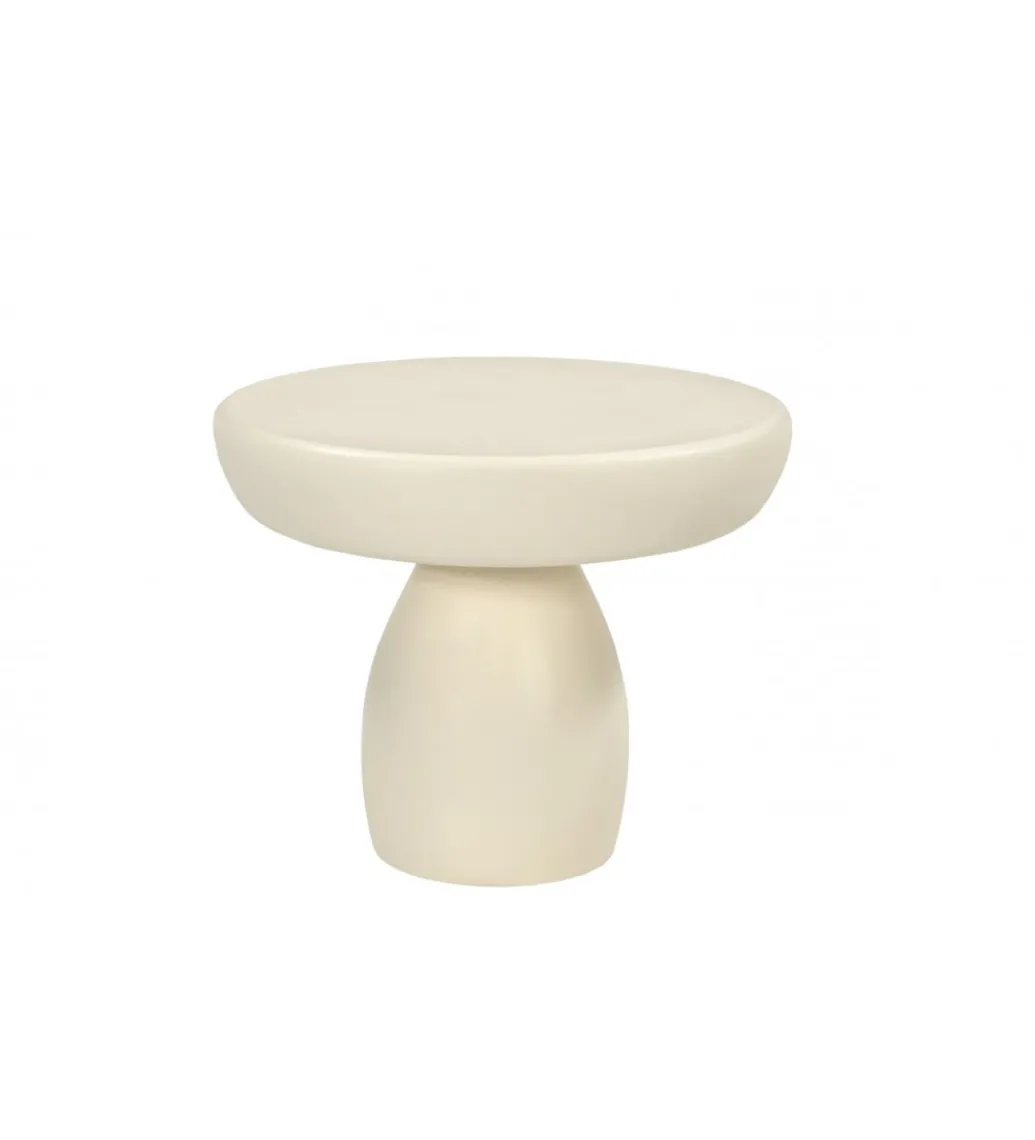 Stolik kawowy DENU 50 cm w kolorze kości słoniowej*LF-Design New