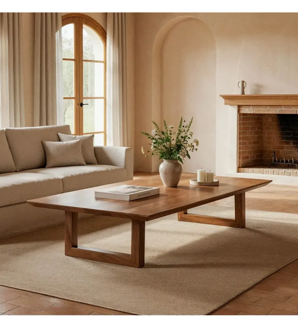 Stolik kawowy DESMORA 150 cm drewno akacja*Zona-Design Hot