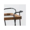 Stolik kawowy DEST 50 cm drewno kauczuk na kółkach*Zona-Design Online