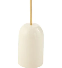 Stolik kawowy DISK 30 cm biało złoty*J-Line Online