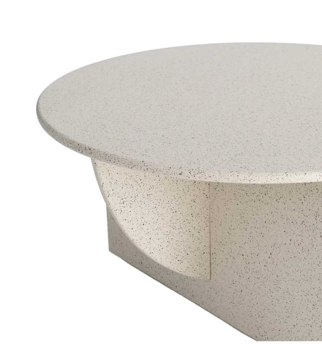 Stolik kawowy DOBEMA 80 cm efekt terrazzo*Zona-Design Clearance