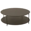 Stolik kawowy DOMERESU 93 cm ciemno brązowy*J-Line Best