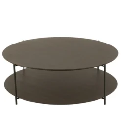 Stolik kawowy DOMERESU 93 cm ciemno brązowy*J-Line Best