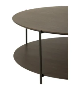 Stolik kawowy DOMERESU 113 cm ciemno brązowy*J-Line Clearance