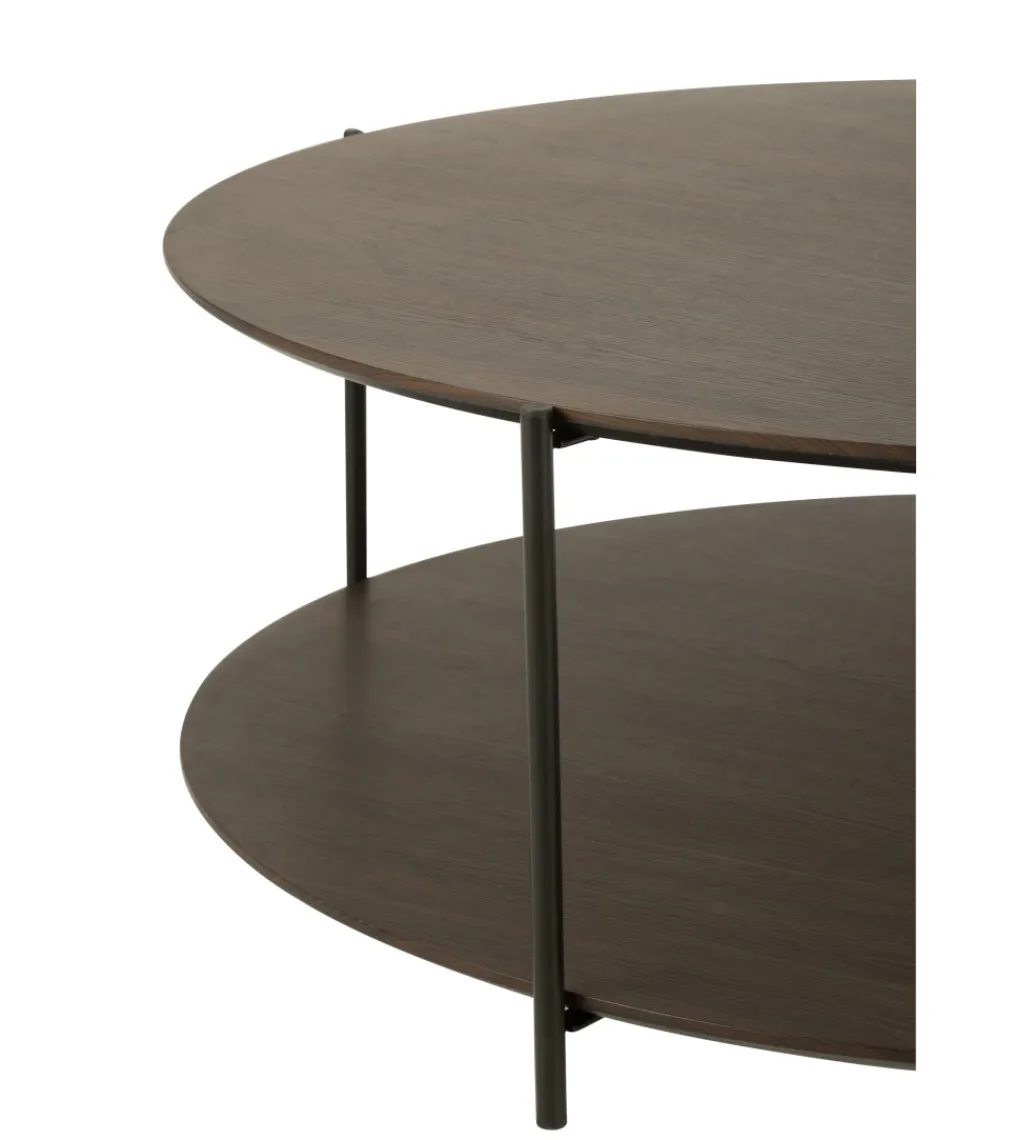 Stolik kawowy DOMERESU 113 cm ciemno brązowy*J-Line Clearance