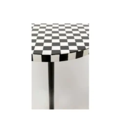 Stolik kawowy DOMERO CHESS 25 cm czarno biały*KARE Clearance