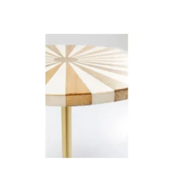 Stolik kawowy Domero Cirque 40 cm złoto biały*KARE Outlet