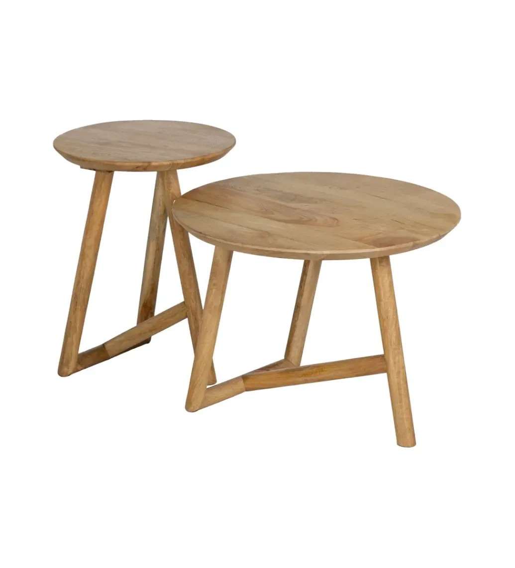 Stolik kawowy DREKEO 60 cm drewno mango*Zona-Design Discount