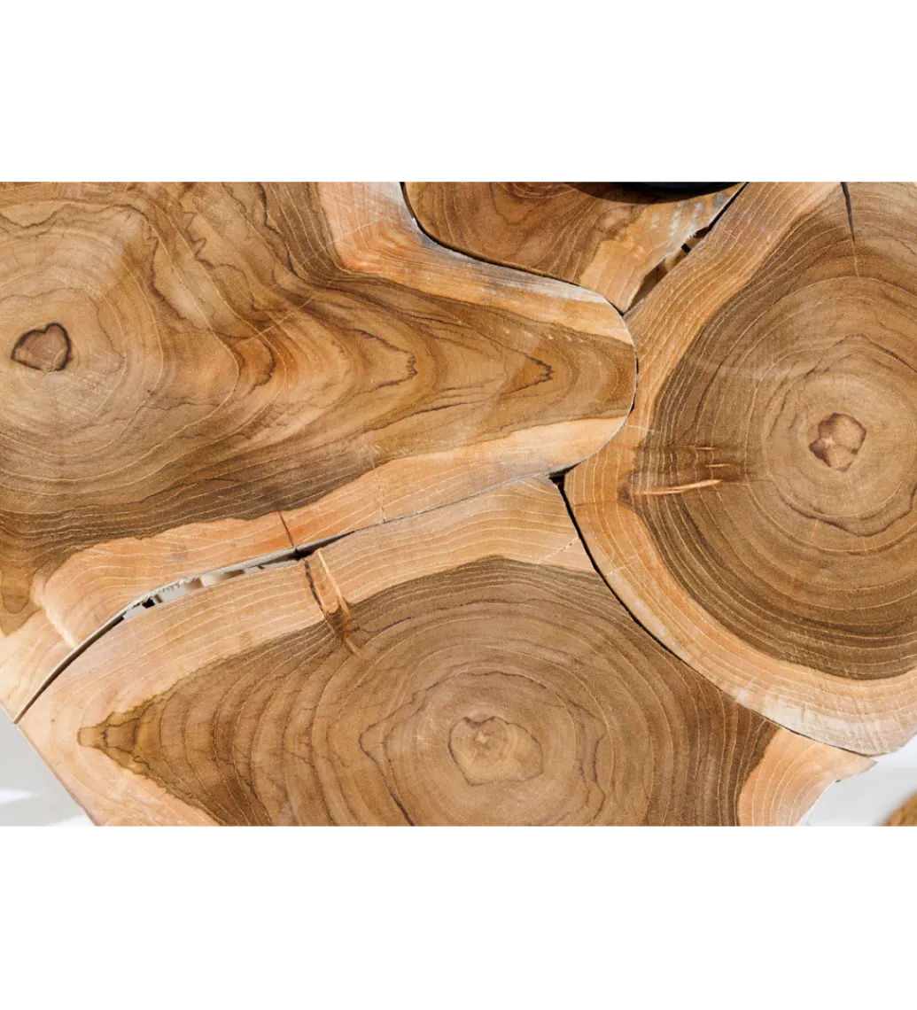 Stolik kawowy DRIFTWOOD 40 cm drewno teak naturalny*Invicta Interior Outlet