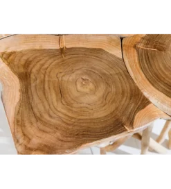 Stolik kawowy DRIFTWOOD 40 cm drewno teak naturalny*Invicta Interior Outlet