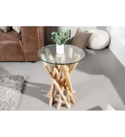 Stolik kawowy  Driftwood 35 cm naturalny*Invicta Interior Hot