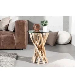 Stolik kawowy  Driftwood 35 cm naturalny*Invicta Interior Hot
